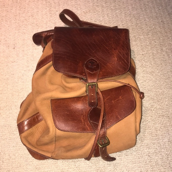 timberland backpack leather